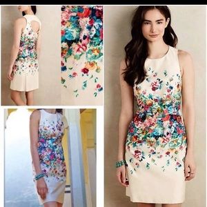 Anthropologie floral Tea Garden dress